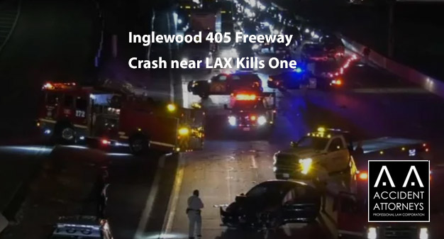 Inglewood 405 Freeway Crash near LAX Kills One