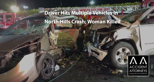 Driver Hits Multiple Vehicles in North Hills Crash; Woman Killed