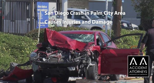 San Diego Crash in Palm City Area Causes Injuries and Damage