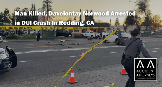 Jose Zuno Killed, Daveiontay Norwood Arrested in DUI Crash In Redding, CA