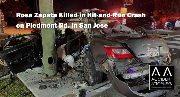 Rosa Zapata Killed in Hit-and-Run Crash on Piedmont Rd. In San Jose