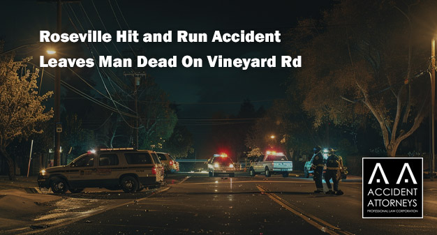 Roseville Hit and Run Accident Leaves Man Dead On Vineyard Road