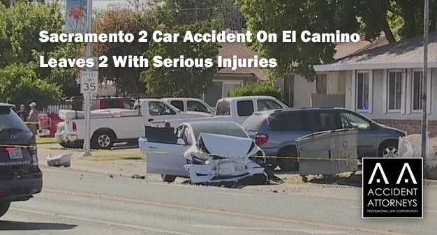 Sacramento 2 Car Accident On El Camino Leaves 2 With Serious Injuries