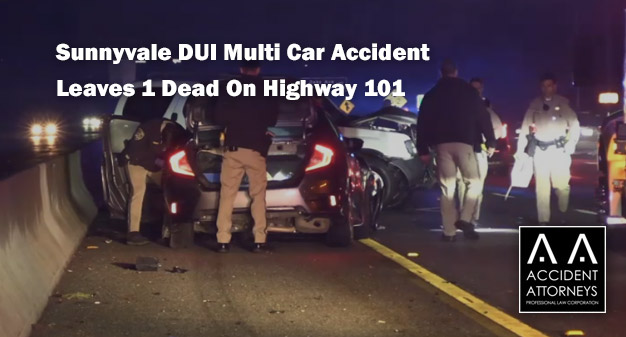 Sunnyvale DUI Multi Car Accident Leaves 1 Dead On Highway 101