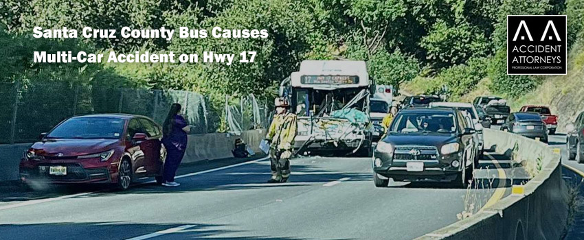 Santa Cruz County Bus Causes Multi-Car Accident on Hwy 17