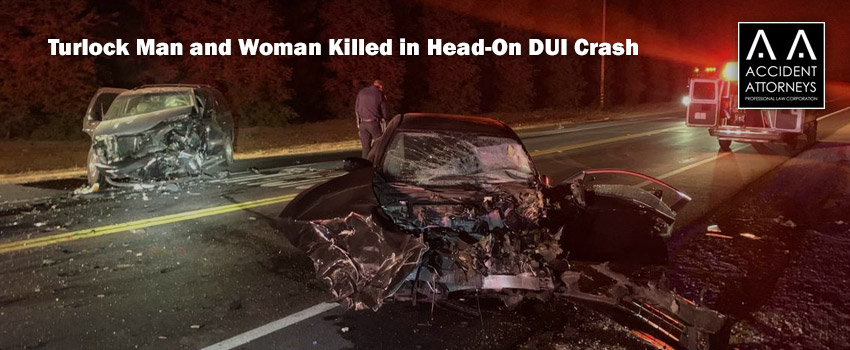 Turlock Man and Woman Killed in Head-On DUI Crash