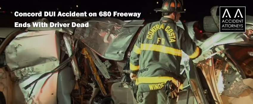 Concord DUI Accident on 680 Fwy Ends With Driver Dead