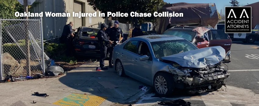 Oakland Woman Injured in Police Chase Collision