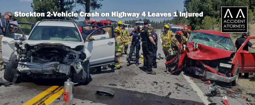 Stockton 2-Vehicle Crash on Highway 4 Leaves 1 Injured