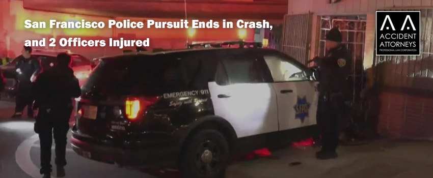 San Francisco Police Pursuit Ends in Crash, and 2 Officers Injured