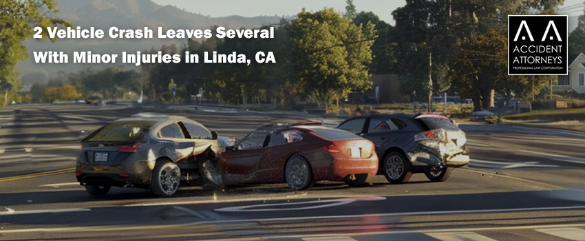 Linda 2 Vehicle Crash Leaves Several With Minor Injuries